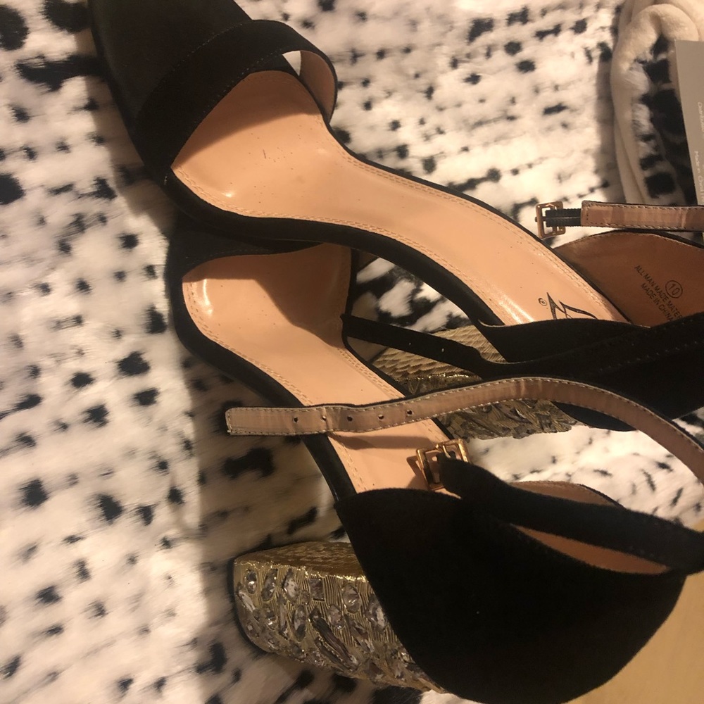 Jewel Blocked Heels